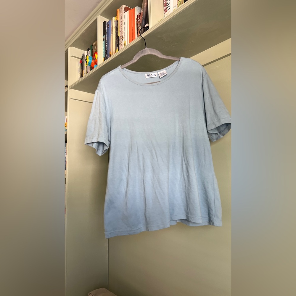 BLAIRE Light Blue Crewneck Tee